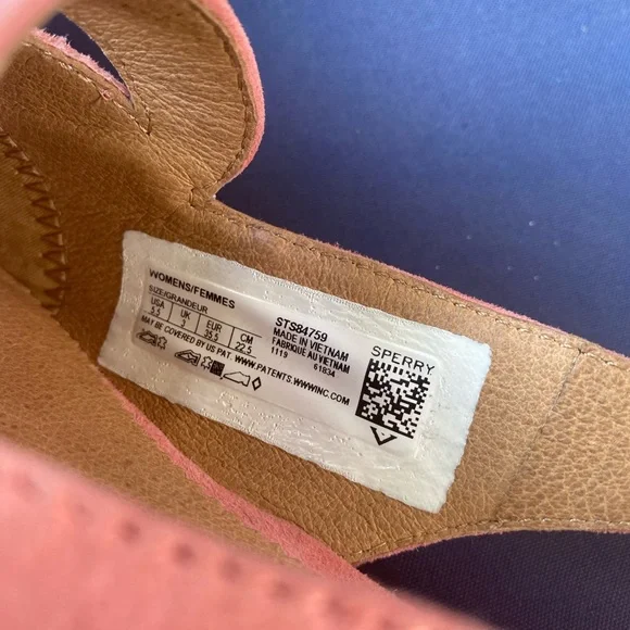 ❌SOLD❌Sperry Women's Saybrook Slingback Suede Loafer Flat- pink - size 5.5 - Picture 3 of 8